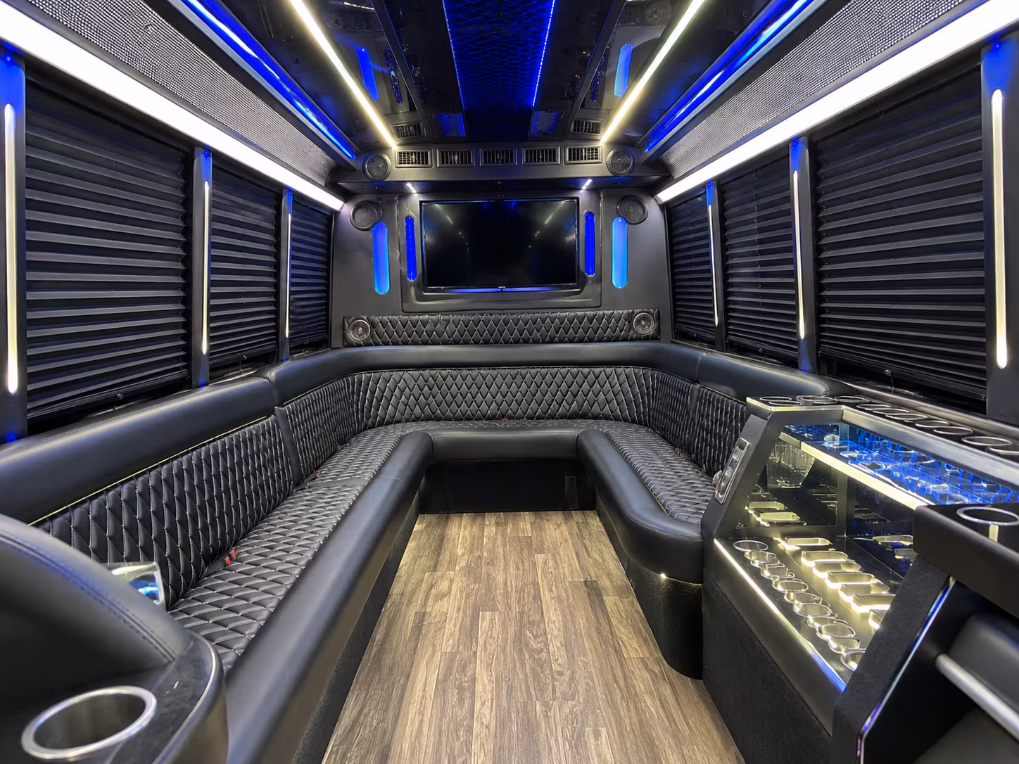28 Passenger Party Bus Inside
