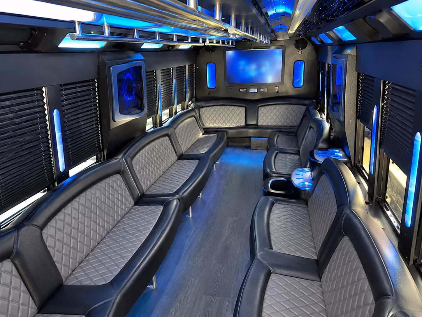 Memphis Private Event Transportation party bus exterior
