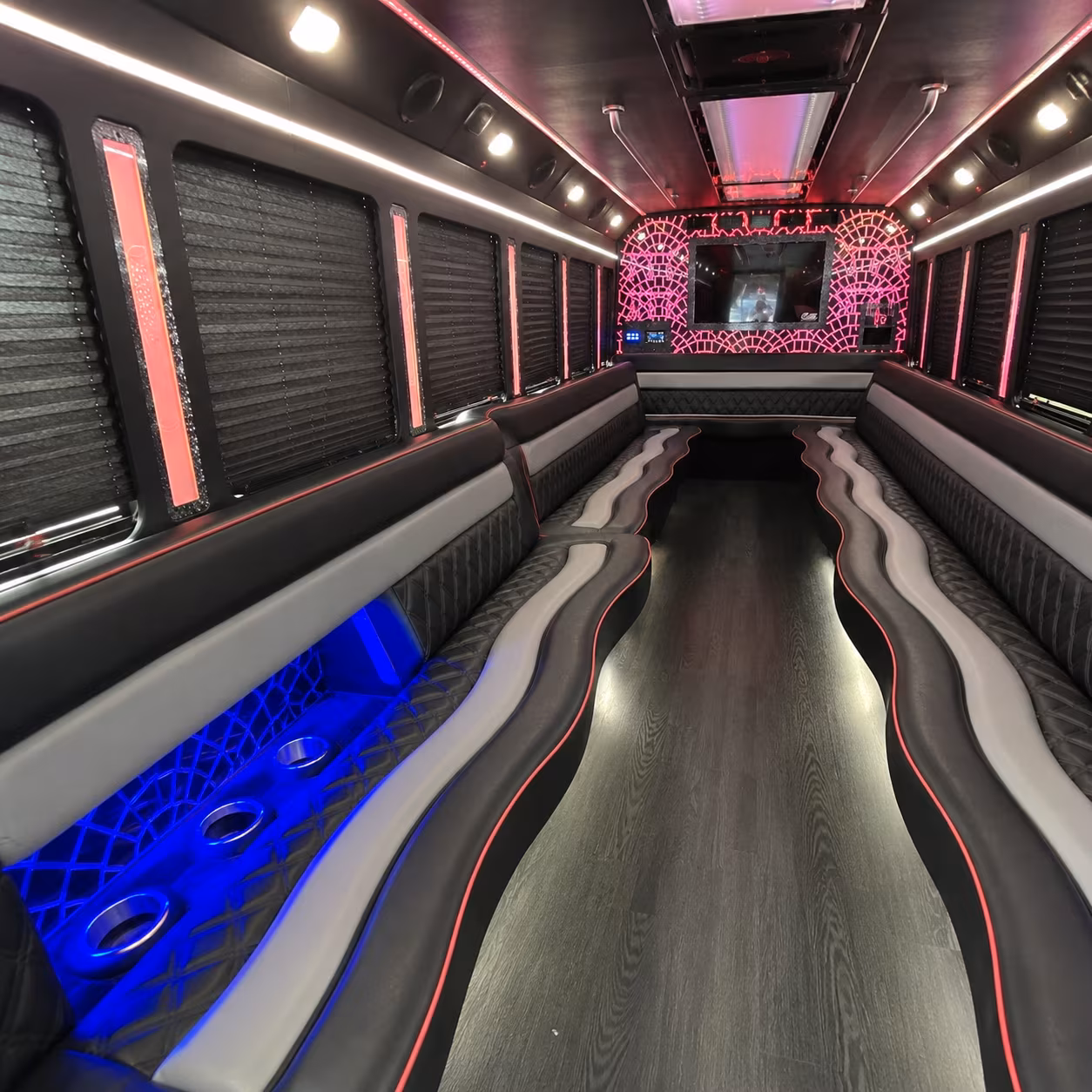 Memphis Private Event Transportation party bus exterior