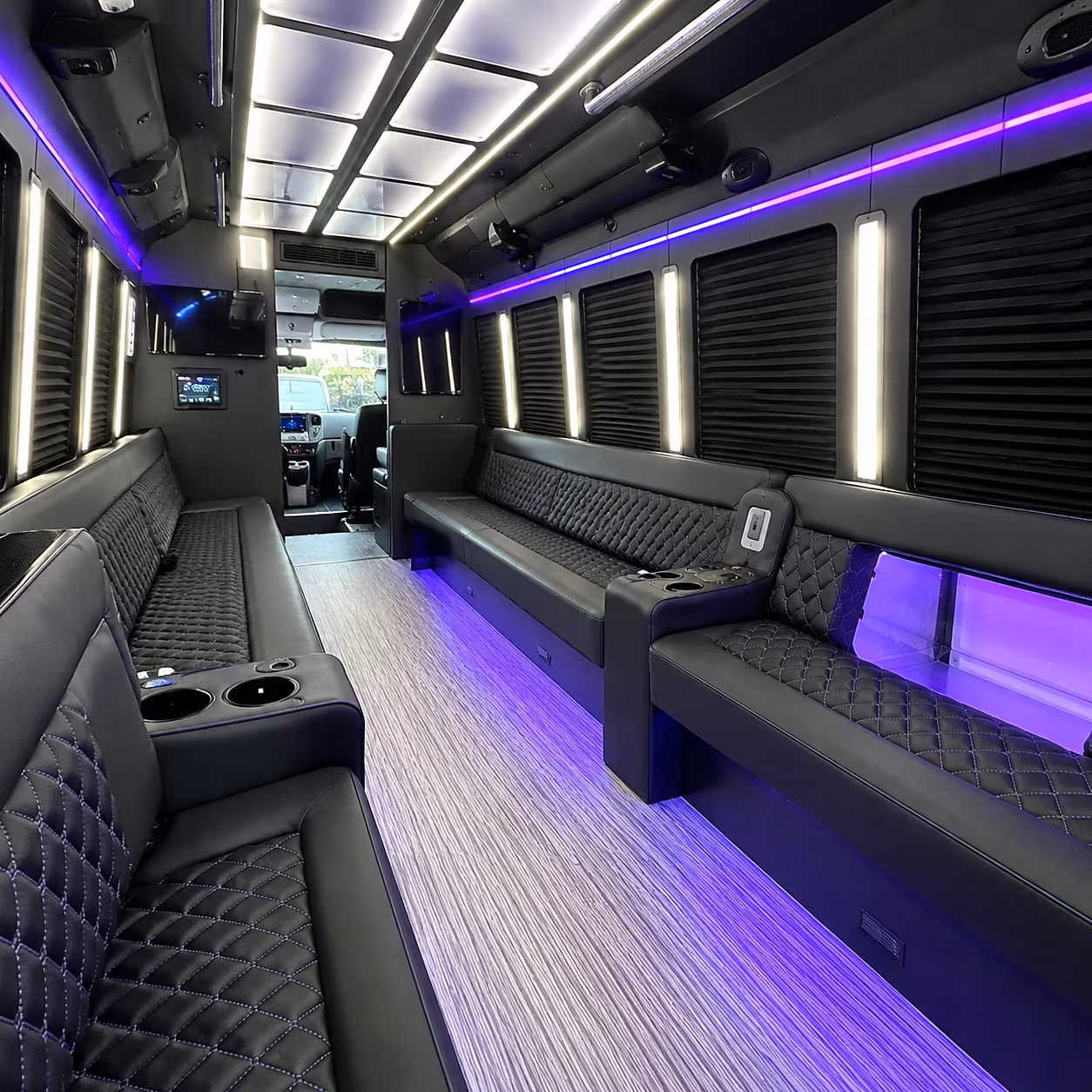 Memphis Prom & Homecoming Transportation party bus interior