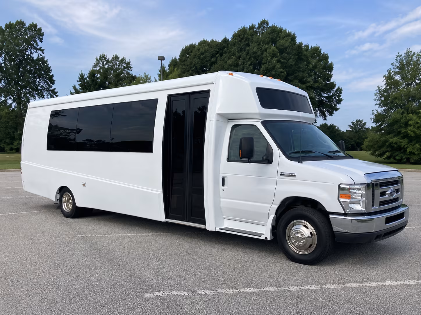 Memphis Sporting Event Transportation party bus exterior
