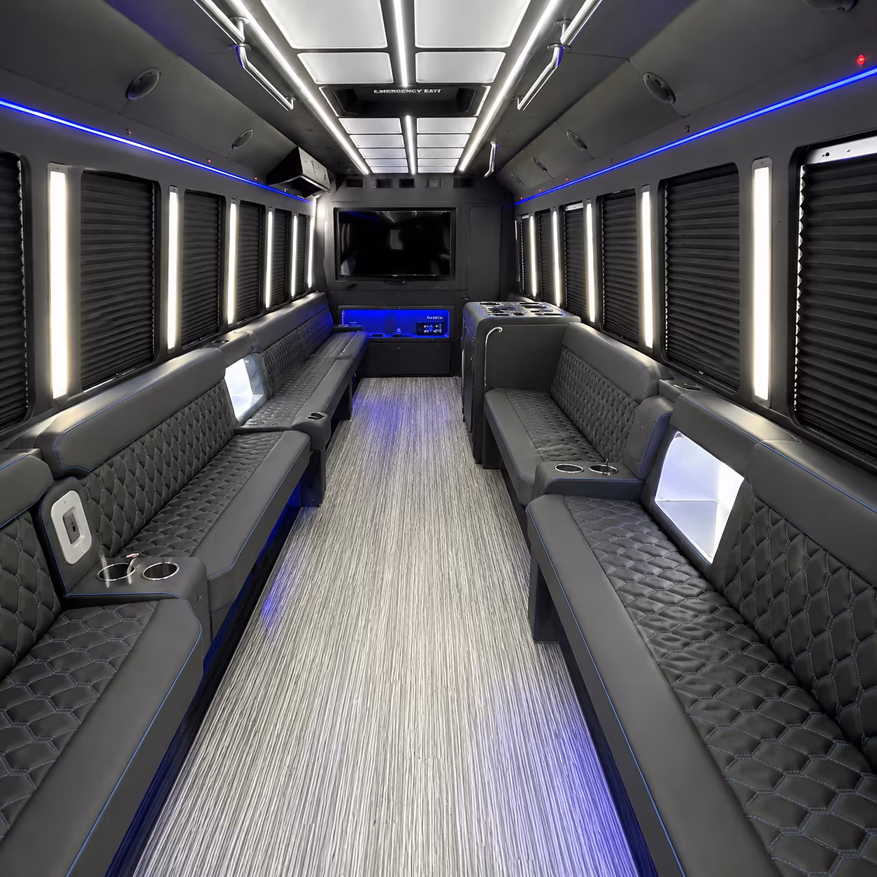 Memphis Wedding Transportation party bus interior
