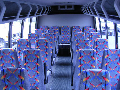 Hendersonville 24 Passenger Mini Bus Interior