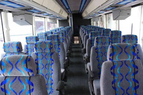 Knoxville 40 Passenger Coach Bus Interior