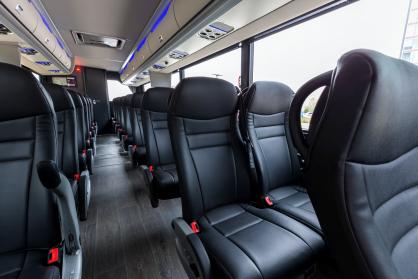 Murfreesboro 45 Passenger Mini Coach Interior