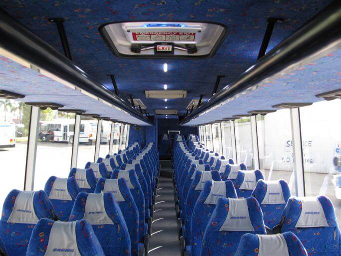 Chattanooga 56 Passenger Charter Bus Interior